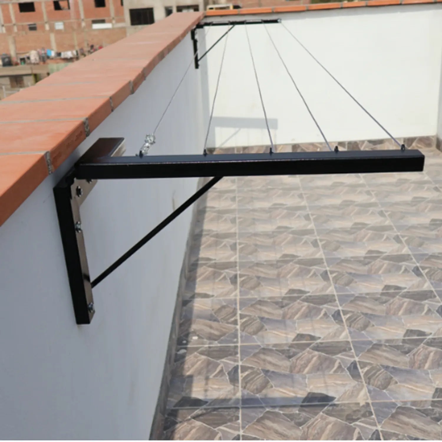 SpaceSaver™ - منشرة الغسيل الحائطية الذكية (خيط 20 متر قابل للطي)