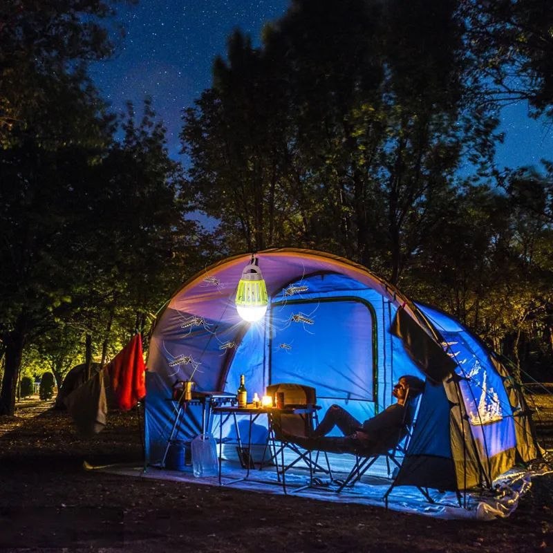 MosquitoGuard™ - مصباح القضاء على الناموس والحشرات بتقنية الصدمة الكهربائية